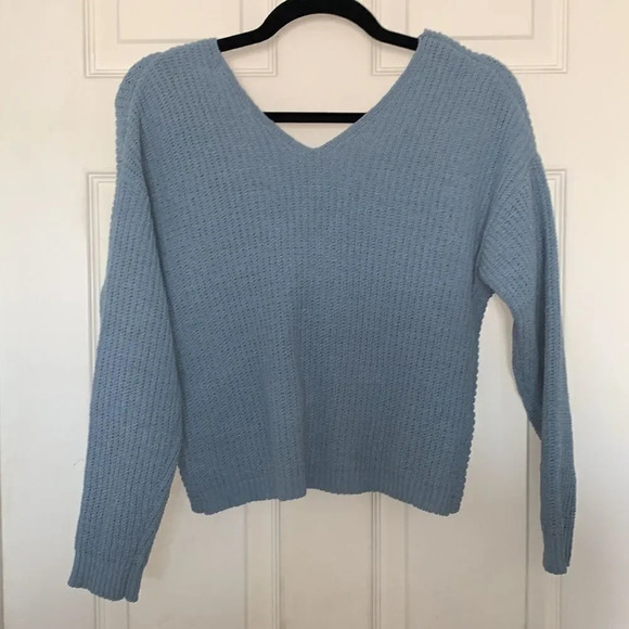 Anthropologie Moon & Madison Front Tie Sweater - Picture 2 of 6